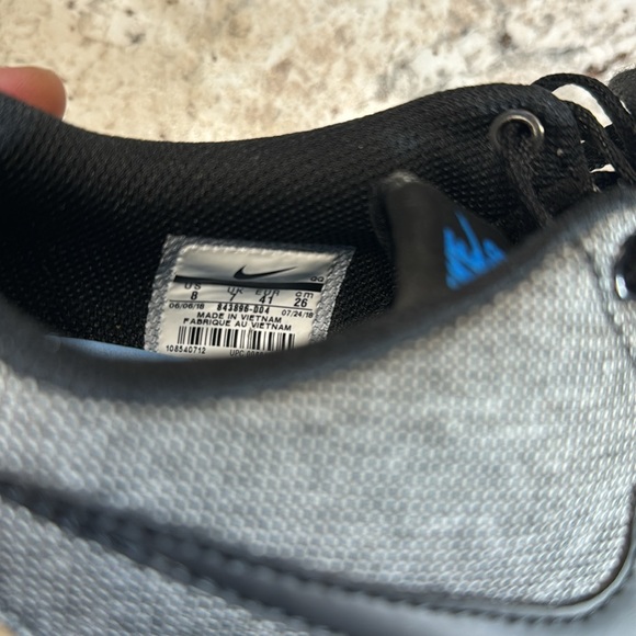 Nike Check Solarsoft Canvas SB Black White. Men’s size 8. - Picture 12 of 13